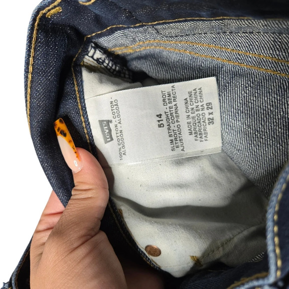 Levi's 514 Slim Straight Men's Jean 32x29 - Picture 2 of 5